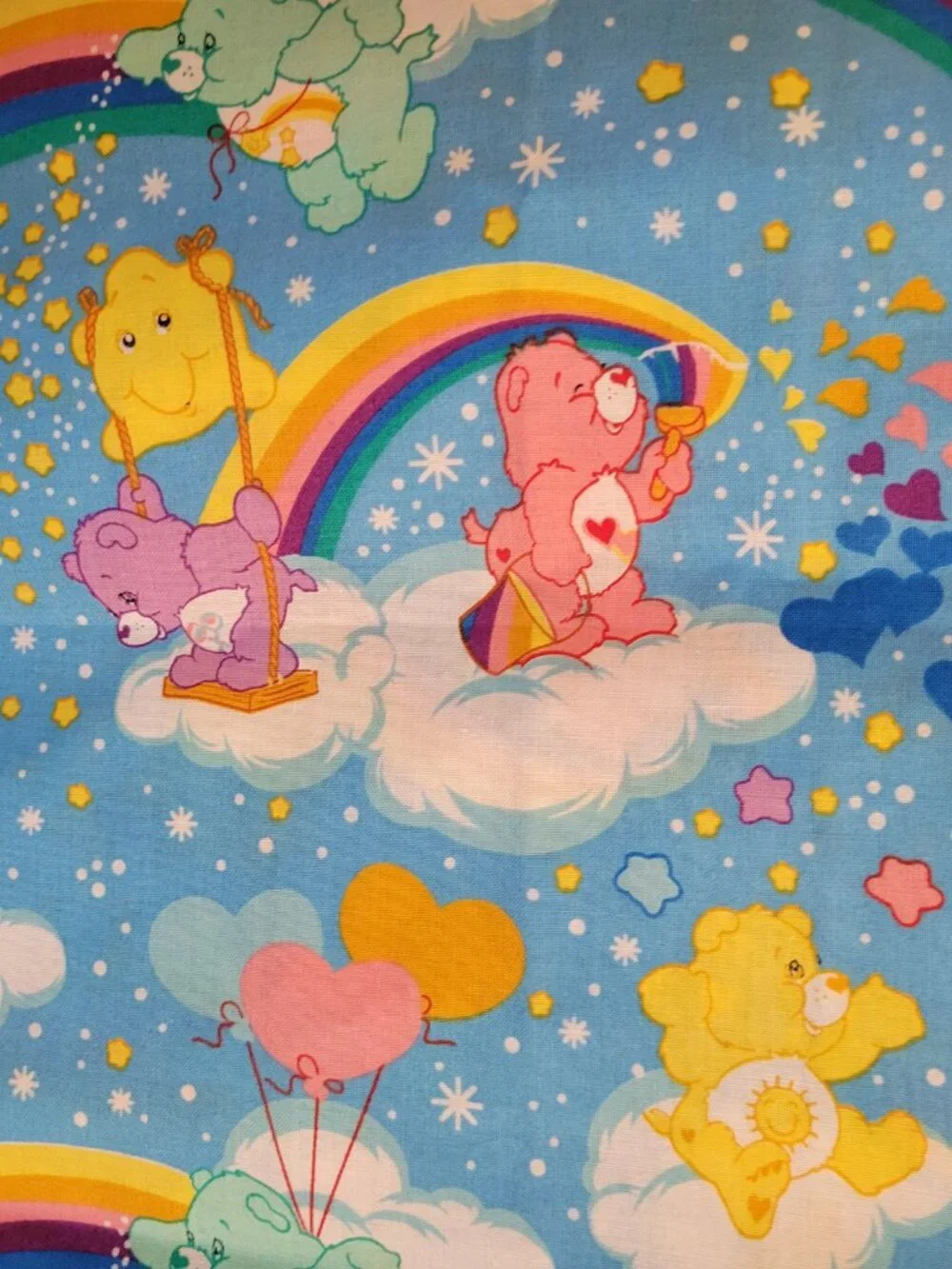 Vintage Carebear Pillowcase - Handmade Pillow Case, Excellent Condition